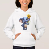 Fantasy Elephant Girl's T-shirt (Voorkant)