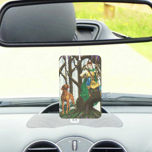 Fantasy Elf Boogschutter Vizsla Hond Betoverd Bos Luchtverfrisser
