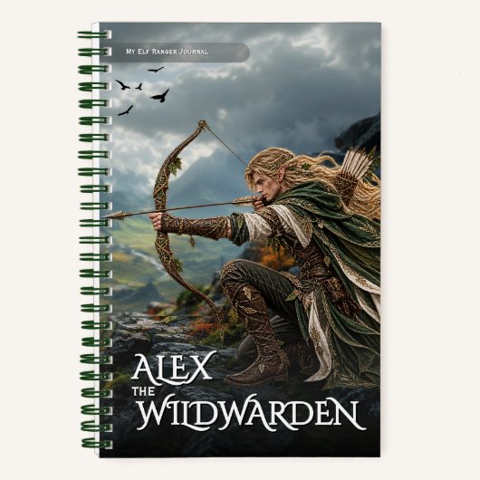 Fantasy Elf Ranger Notitieboek (Voorkant)