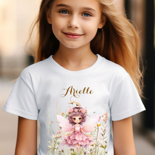 Fantasy Elf wildbloem pastel T-shirt