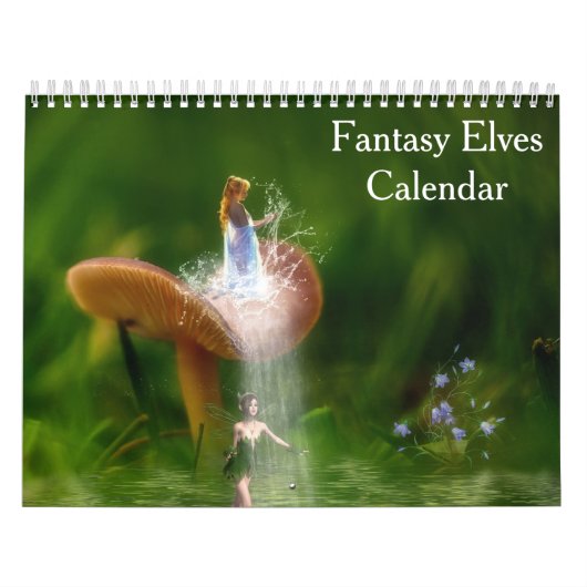 Fantasy Elfen Elf 2027 Kalender (Hoes)