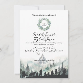 Fantasy Elvish Wedding Invitation Kaart