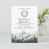 Fantasy Elvish Wedding Invitation Kaart (Staand voorkant)
