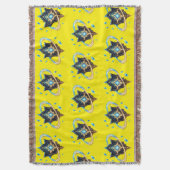 Fantasy Emblem with Floating Blades – Magical Ener Deken (Voorkant Verticaal)