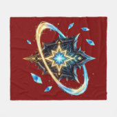 Fantasy Emblem with Floating Blades – Magical Ener Fleece Deken (Voorkant (Horizontaal))