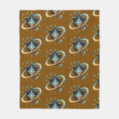 Fantasy Emblem with Floating Blades – Magical Ener Fleece Deken (Voorkant)