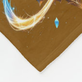 Fantasy Emblem with Floating Blades – Magical Ener Fleece Deken (Hoek)