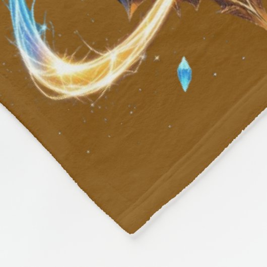 Fantasy Emblem with Floating Blades – Magical Ener Fleece Deken (Hoek)