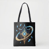 Fantasy Emblem with Floating Blades – Magical Ener Tote Bag (Voorkant)