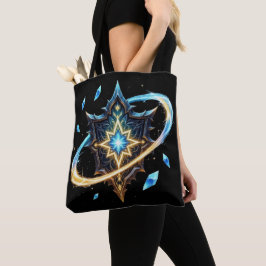 Fantasy Emblem with Floating Blades – Magical Ener Tote Bag