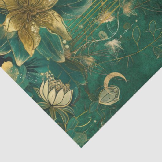 Fantasy Emerald Forest Queen Decoupage Tissuepapier (Detail)