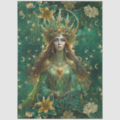 Fantasy Emerald Forest Queen Decoupage Tissuepapier (Voorkant)