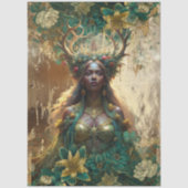 Fantasy Emerald Forest Queen Decoupage Tissuepapier (Voorkant)