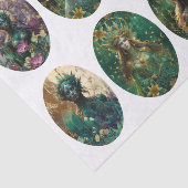 Fantasy Emerald Queens of the Forest Decoupage Tissuepapier (Detail)
