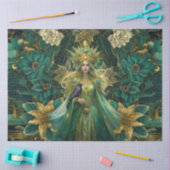 Fantasy Emerald Queens of the Forest Decoupage Tissuepapier (Craft)