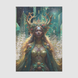 Fantasy Emerald Queens of the Forest Decoupage Tissuepapier
