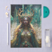 Fantasy Emerald Queens of the Forest Decoupage Tissuepapier (Craft)