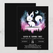 Fantasy Enchanted Cat Verjaardag Kaart (Voorkant / Achterkant)