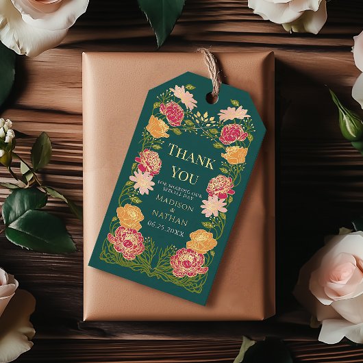 Fantasy Enchanted Floral Garden Wedding Dank u Cadeaulabel