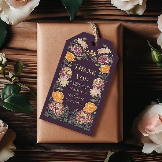 Fantasy Enchanted Floral Garden Wedding Dank u Cadeaulabel