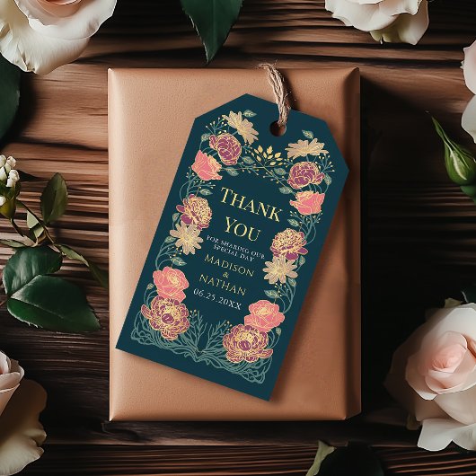 Fantasy Enchanted Floral Garden Wedding Dank u Cadeaulabel