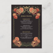 Fantasy Enchanted Floral Garden Wedding Routebesch Informatiekaartje (Voorkant)