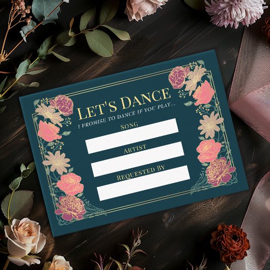 Fantasy Enchanted Garden Trouwlied Verzoek Informatiekaartje