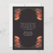 Fantasy Enchanted Garden Wedding Dank je wel kaart (Achterkant)