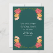 Fantasy Enchanted Garden Wedding Dank je wel kaart (Achterkant)