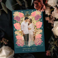 Fantasy Enchanted Garden Wedding Dank je wel kaart