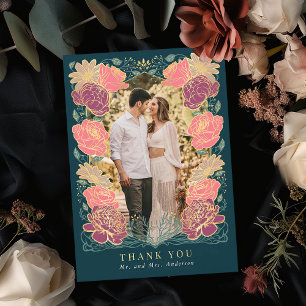 Fantasy Enchanted Garden Wedding Dank je wel kaart