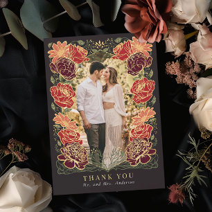 Fantasy Enchanted Garden Wedding Dank je wel kaart