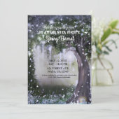 Fantasy Enchanted Lavender Love Forest Prom Dance Kaart (Staand voorkant)