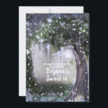 Fantasy Enchanted Lavender Love Forest Sweet 16 in Kaart<br><div class="desc">Aanpassen voor elke gebeurtenis.</div>