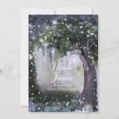 Fantasy Enchanted Lavender Love Forest Wedding Kaart (Voorkant)
