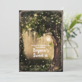 Fantasy Enchanted Love  Forest Sweet 16 Kaart (Staand voorkant)