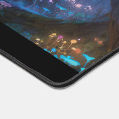 Fantasy Enchanted Magical Mushroom Forest Blue Bureaumat (Hoek)