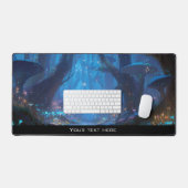 Fantasy Enchanted Magical Mushroom Forest Blue Bureaumat (Keyboard & Muis)