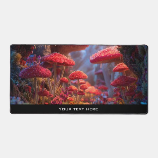 Fantasy Enchanted Magical Mushroom Forest Woodland Bureaumat (Voorkant)