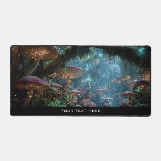 Fantasy Enchanted Magical Mushroom Forest Woodland Bureaumat (Voorkant)