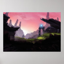 Fantasy epische vallei print.