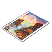 Fantasy Eros Lion Prinses Godin Sneeuw Luipaard Notitieboek (Linkerzijde)