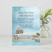 Fantasy Etherische Strand Huwelijksuitnodiging Kaart (Staand voorkant)