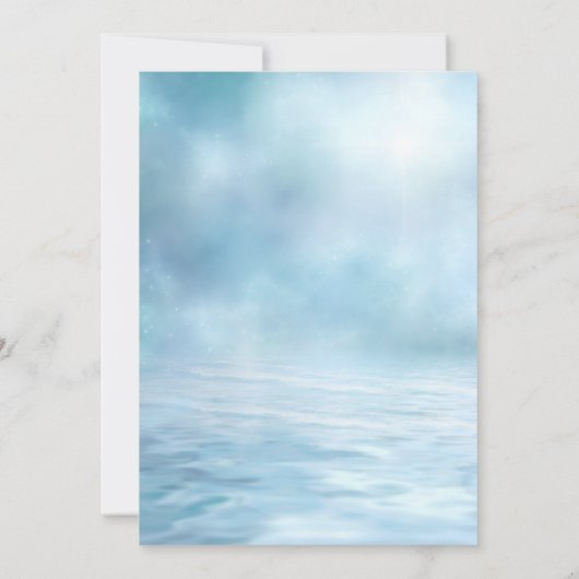 Fantasy Etherische Strand Huwelijksuitnodiging Kaart (Achterkant)