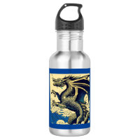 Fantasy Europese draak - houtsnede 3