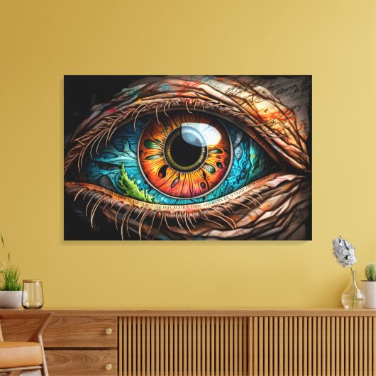 Fantasy Eye Canvas Afdruk (Insitu (Woonkamer))