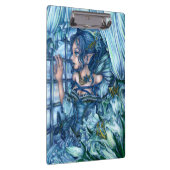 Fantasy Fairy Anime Girl Victoriaans blauw Klembord (Rechts)