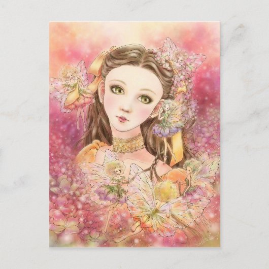 Fantasy Fairy Art Briefkaart (Voorkant)