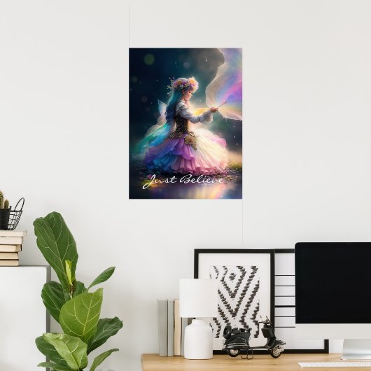 Fantasy Fairy Art Poster (Thuiskantoor)