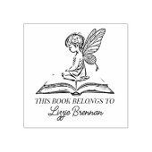  Fantasy Fairy Bookplate Rubberstempel (Afrduk)